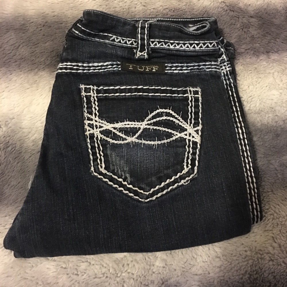 Cowgirl tuff co- bootcut blue jeans